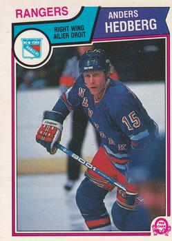 #245 Anders Hedberg - New York Rangers - 1983-84 O-Pee-Chee Hockey