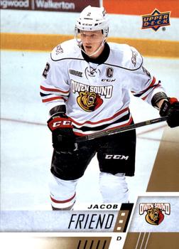 #245 Jacob Friend - Owen Sound Attack - 2017-18 Upper Deck CHL Hockey
