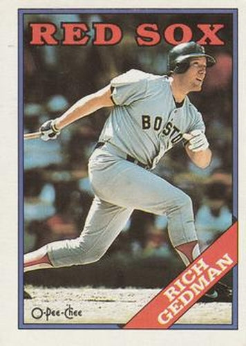 #245 Rich Gedman - Boston Red Sox - 1988 O-Pee-Chee Baseball