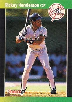 #245 Rickey Henderson - New York Yankees - 1989 Donruss Baseball