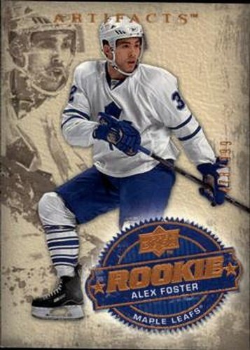 #245 Alex Foster - Toronto Maple Leafs - 2008-09 Upper Deck Artifacts Hockey