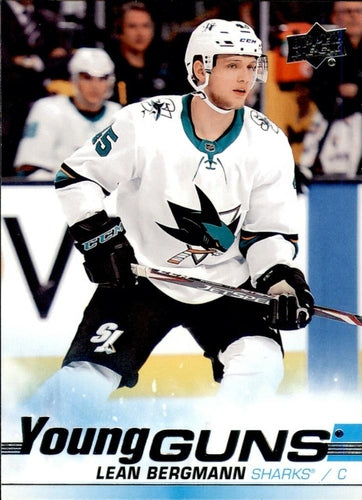 #245 Lean Bergmann - San Jose Sharks - 2019-20 Upper Deck Hockey