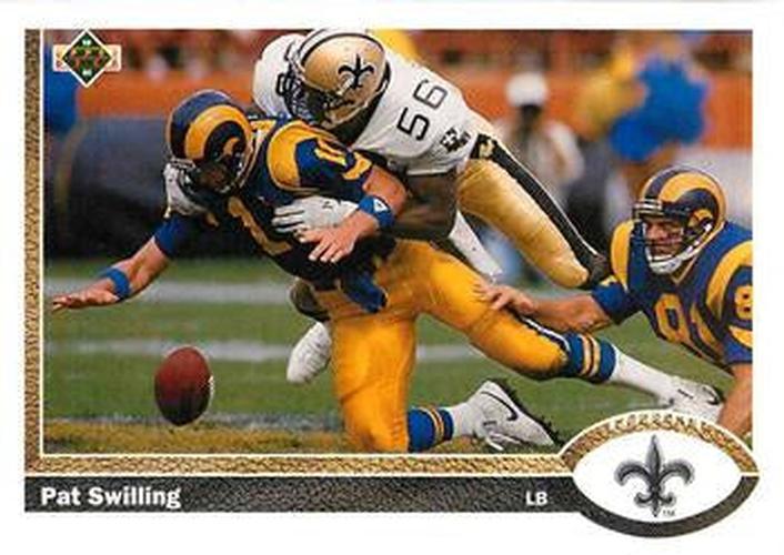 #246 Pat Swilling - New Orleans Saints - 1991 Upper Deck Football