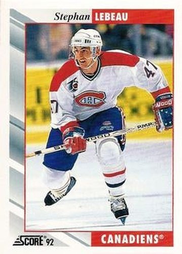 #246 Stephan Lebeau - Montreal Canadiens - 1992-93 Score USA Hockey