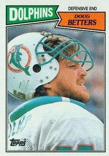 #246 Doug Betters - Miami Dolphins - 1987 Topps Football