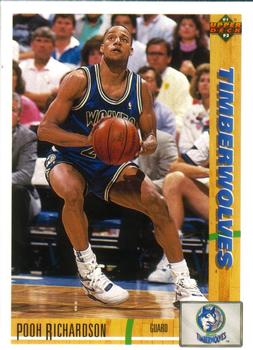 #246 Pooh Richardson - Minnesota Timberwolves - 1991-92 Upper Deck Basketball