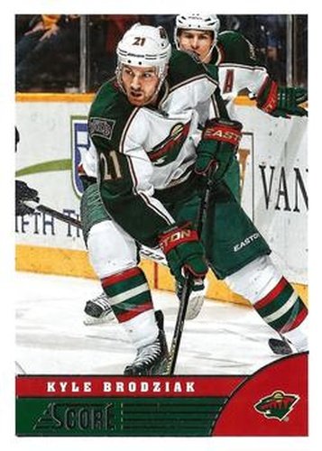 #246 Kyle Brodziak - Minnesota Wild - 2013-14 Score Hockey