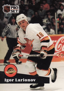 #246 Igor Larionov - 1991-92 Pro Set Hockey