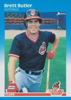 #246 Brett Butler - Cleveland Indians - 1987 Fleer Baseball