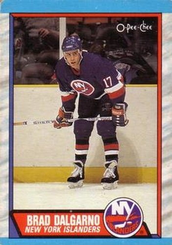 #246 Brad Dalgarno - New York Islanders - 1989-90 O-Pee-Chee Hockey