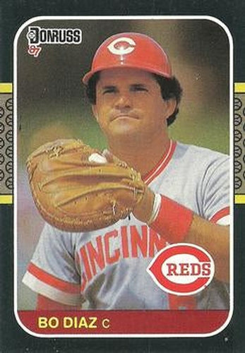 #246 Bo Diaz - Cincinnati Reds - 1987 Donruss Baseball