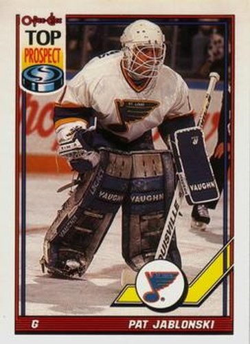 #246 Pat Jablonski - St. Louis Blues - 1991-92 O-Pee-Chee Hockey