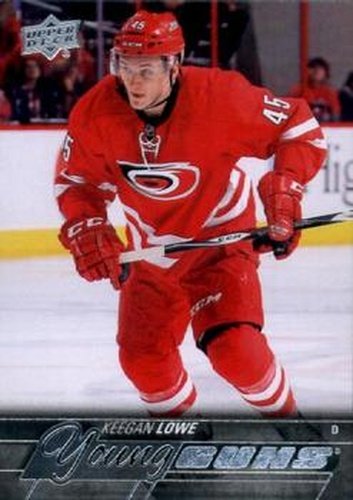 #246 Keegan Lowe - Carolina Hurricanes - 2015-16 Upper Deck Hockey