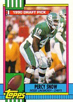 #246 Percy Snow - Kansas City Chiefs - 1990 Topps Football