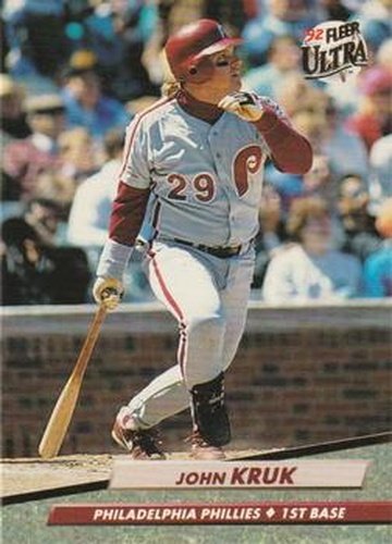 #246 John Kruk - Philadelphia Phillies - 1992 Ultra Baseball