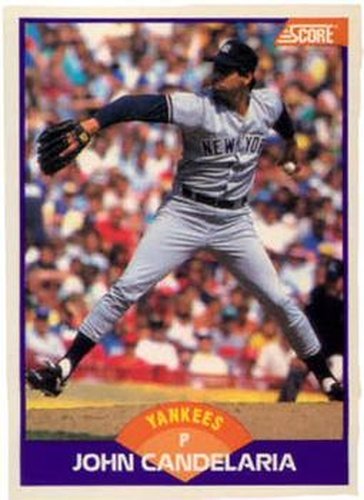 #246 John Candelaria - New York Yankees - 1989 Score Baseball