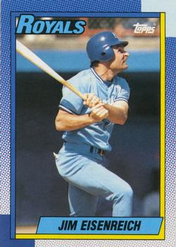 #246 Jim Eisenreich - Kansas City Royals - 1990 Topps Baseball