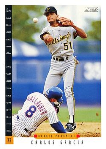 #246 Carlos Garcia - Pittsburgh Pirates - 1993 Score Baseball