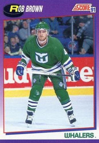 #246 Rob Brown - Hartford Whalers - 1991-92 Score American Hockey