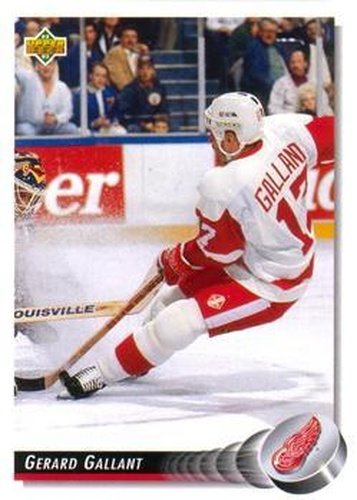 #246 Gerard Gallant - Detroit Red Wings - 1992-93 Upper Deck Hockey