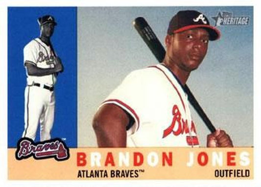 #246 Brandon Jones - Atlanta Braves - 2009 Topps Heritage Baseball