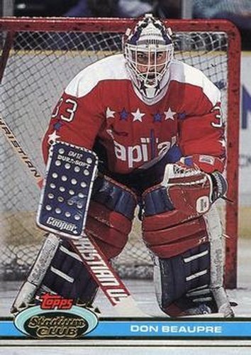#246 Don Beaupre - Washington Capitals - 1991-92 Stadium Club Hockey