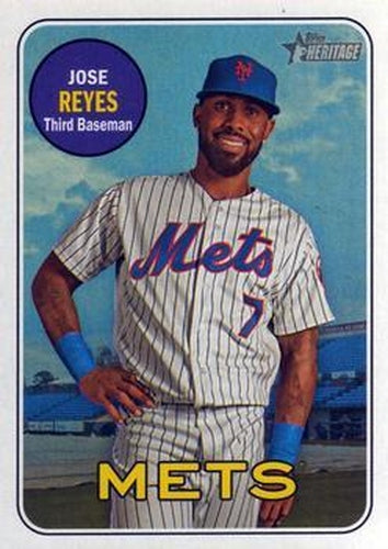 #246 Jose Reyes - New York Mets - 2018 Topps Heritage Baseball