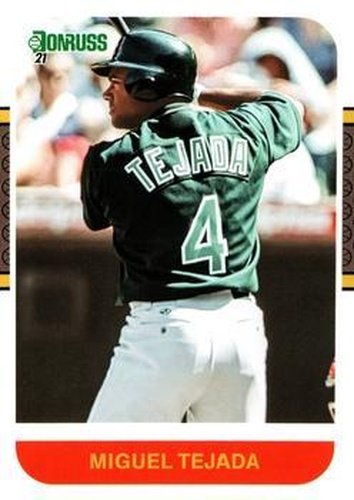 #246 Miguel Tejada - Oakland Athletics - 2021 Donruss Baseball