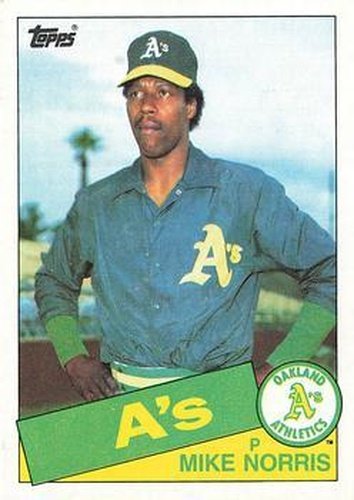 #246 Mike Norris - Oakland Athletics - 1985 Topps Baseball