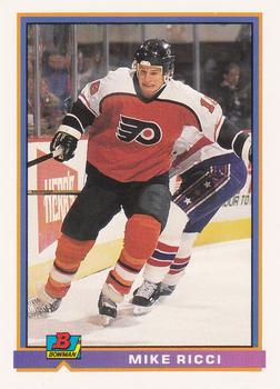 #246 Mike Ricci - Philadelphia Flyers - 1991-92 Bowman Hockey