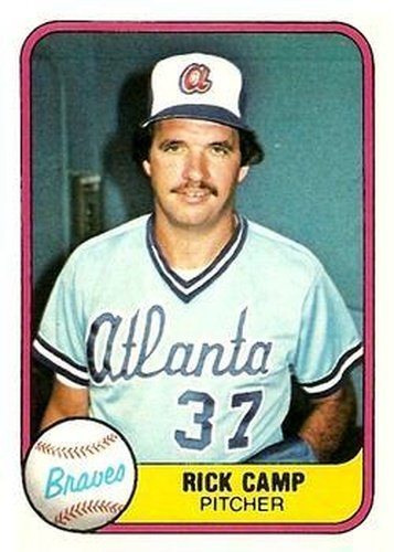 #246 Rick Camp - Atlanta Braves - 1981 Fleer Baseball