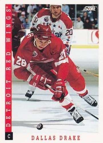 #246 Dallas Drake - Detroit Red Wings - 1993-94 Score Canadian Hockey