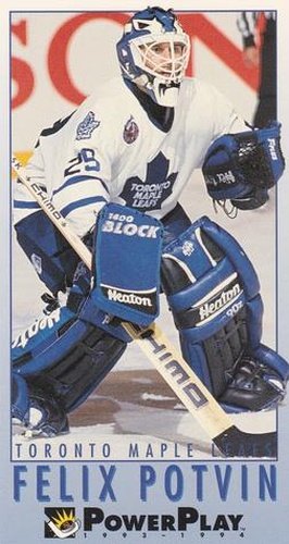 #246 Felix Potvin - Toronto Maple Leafs - 1993-94 Fleer PowerPlay Hockey