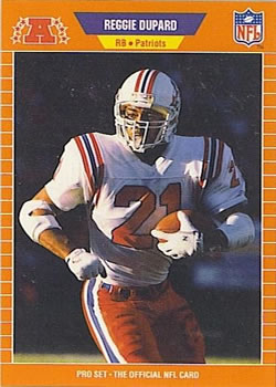 #246 Reggie Dupard - New England Patriots - 1989 Pro Set Football