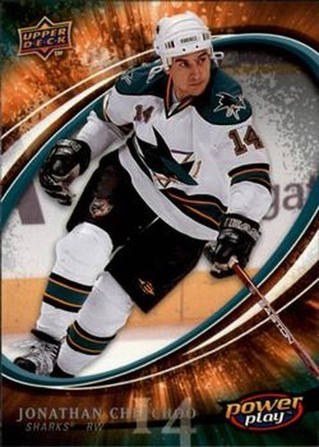 #246 Jonathan Cheechoo - San Jose Sharks - 2008-09 Upper Deck Power Play Box Set Hockey