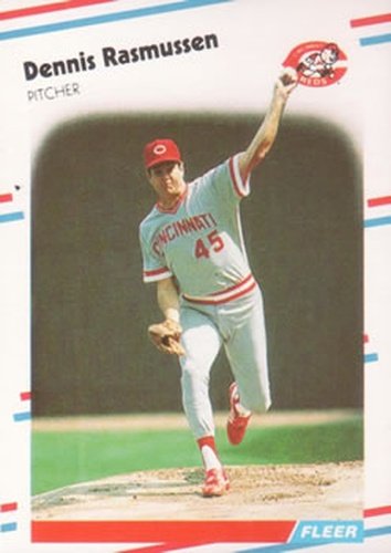 #246 Dennis Rasmussen - Cincinnati Reds - 1988 Fleer Baseball