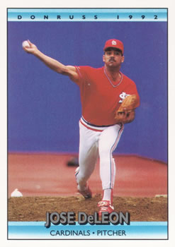 #246 Jose DeLeon - St. Louis Cardinals - 1992 Donruss Baseball