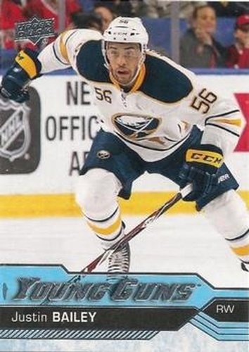 #246 Justin Bailey - Buffalo Sabres - 2016-17 Upper Deck Hockey