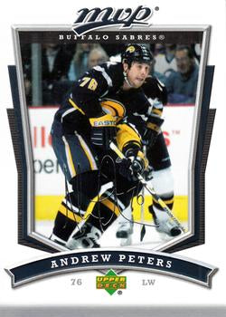 #246 Andrew Peters - Buffalo Sabres - 2007-08 Upper Deck MVP Hockey