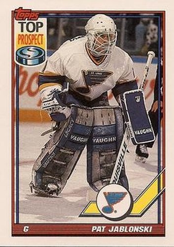 #246 Pat Jablonski - St. Louis Blues - 1991-92 Topps Hockey