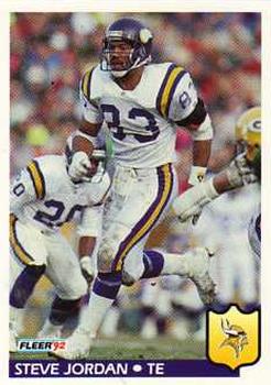 #246 Steve Jordan - Minnesota Vikings - 1992 Fleer Football