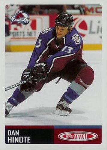 #246 Dan Hinote - Colorado Avalanche - 2002-03 Topps Total Hockey