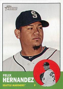 #246a Felix Hernandez - Seattle Mariners - 2012 Topps Heritage Baseball