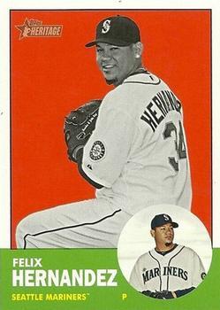 #246b Felix Hernandez - Seattle Mariners - 2012 Topps Heritage Baseball