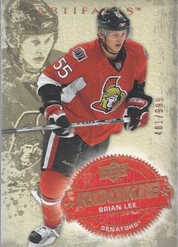 #247 Brian Lee - Ottawa Senators - 2008-09 Upper Deck Artifacts Hockey