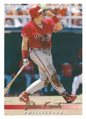 #247 John Kruk - Philadelphia Phillies - 1993 Upper Deck Baseball