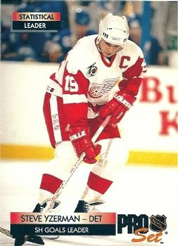 #247 Steve Yzerman - Detroit Red Wings - 1992-93 Pro Set Hockey