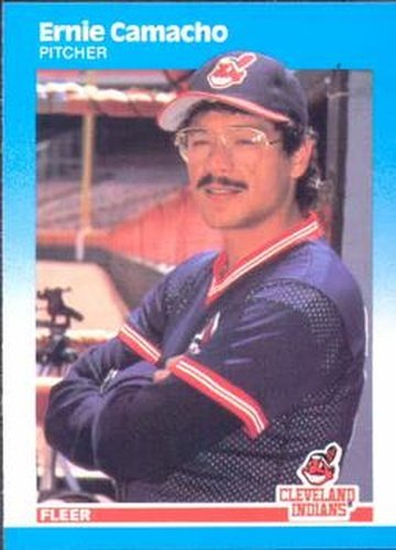 #247 Ernie Camacho - Cleveland Indians - 1987 Fleer Baseball