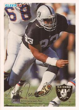 #247 Greg Townsend - Los Angeles Raiders - 1994 Fleer Football