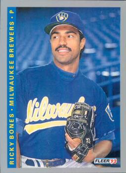 #247 Ricky Bones - Milwaukee Brewers - 1993 Fleer Baseball